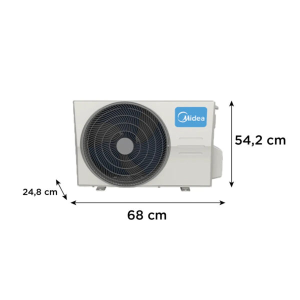 Aire Acondicionado MIDEA Inverter Quattro Xtreme Dura 9.000 BTU - 17m² - Frío/Calor – WIFI - Imagen 5