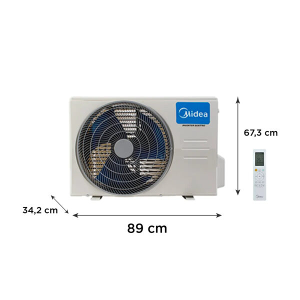 Aire Acondicionado MIDEA Inverter Quattro Xtreme Dura 24.000 BTU - 40 m² - Frío/Calor – WIFI - Imagen 5